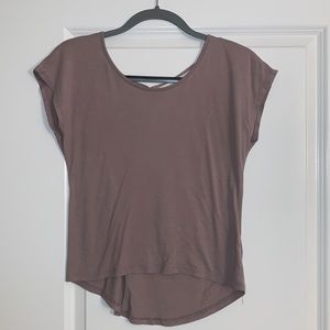 XS Charlotte Russe short sleeve tee with lace back